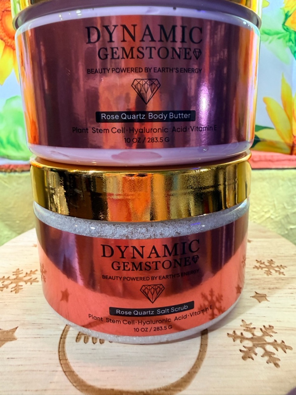 Mother’s Day Sale! Dynamic Gemstone Rose Quartz Body Butter & Salt Scrub